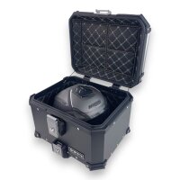 Alukofferset & universal Träger 45L & 36L schwarz Top & Seitenkoffer Motorrad
