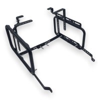 Alukofferset & universal Träger 55L & 2x36L schwarz Top & Seitenkoffer Motorrad
