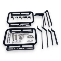 Alukofferset & universal Träger 55L & 46L schwarz Top & Seitenkoffer Motorrad