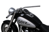 Stahllenker Dragbar Long chrom 25,4mm für Harley Davidson 1690 Wide Glide mit ABE