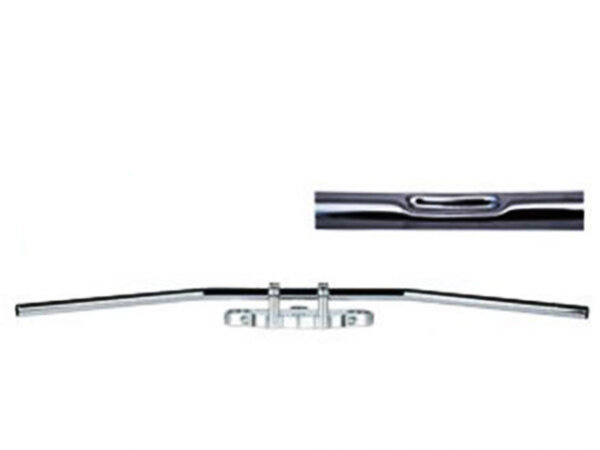 Stahllenker Dragbar Long chrom 25,4mm für Harley Davidson 1450 Road King mit Kabelkerbe