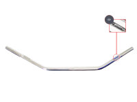 Stahllenker Dragbar Long chrom 25,4mm für Harley Davidson 1584 Street Bob mit Kabelkerbe