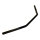 Stahllenker Dragbar Long schwarz 25,4mm für Kawasaki VN 800, 900 mit Kabelkerbe