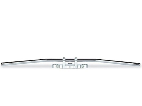 Stahllenker Dragbar medium chrom 1“ 25,4mm für Harley Davidson 1690 Street Bob mit ABE