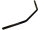 Stahllenker 1“(25,4mm) Dragbar medium für Harley Davidson 1340 Glide Shovelhead mit Kabelkerben schwarz
