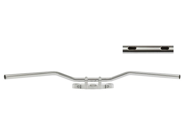 Stahllenker Flyerbar Chrom 25,4mm für Harley Davidson 1340 Softtail mit Kabelbohrung