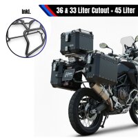 Alukofferset & Träger Schwarz für Benelli...