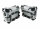 Seitenkofferset 36L/33L alu & Träger silber für BMW R 1200 & 1250 GS Cutout