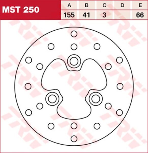 Bremsscheibe TRW Typ MST250