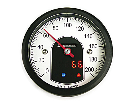 Tacho CNC gefräßt universell schwarz