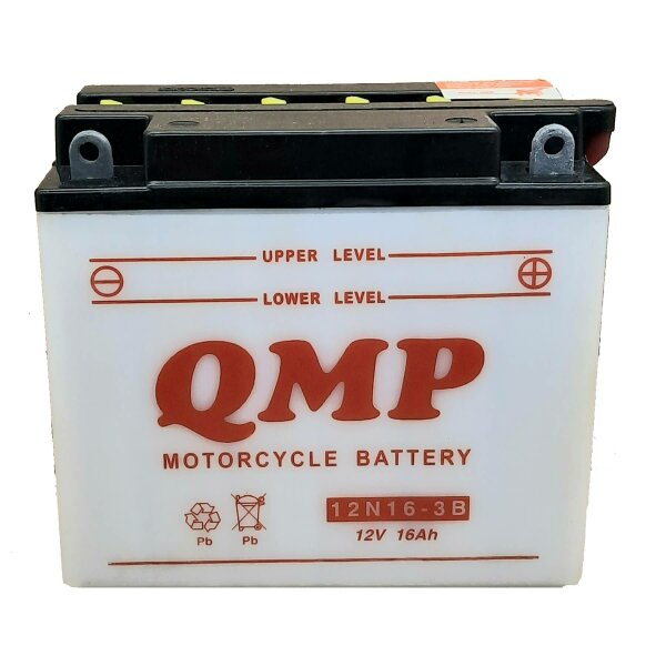 NIELSEN QMP Batterie Dry Charged (ohne Batteries&auml;ure) 12V/16Ah (12N16-3B)