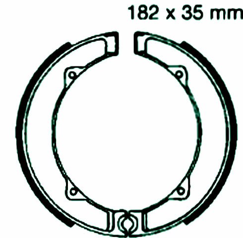 DUCATI 250/350/450 Desmo/Single Bj.-76 Bremsbelag vorne