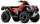 Felge 12x7-110 5+2 vorne + hinten schwarz ATV Honda Kawasaki Suzuki Explorer Atlas Linhai Kymco Yamaha