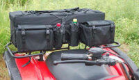 Gep&auml;cktasche Quad ATV Tasche schwarz vorne &amp; hinten