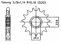 Ritzel Z.14 für Honda 250 CR R 1988-1991