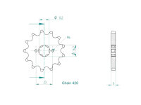 Ritzel Z.13 Yamaha RX 80 SE