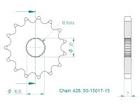 Ritzel vorne 14 Zähne für Suzuki 125 GN NF41A...